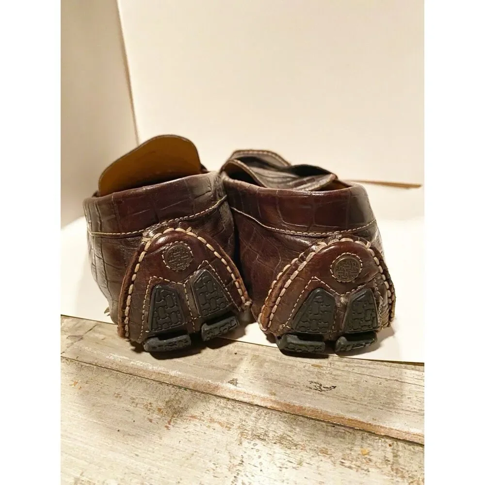 Cole Haan Howland C07504 Men's US 11W Brown Leather Penny Moccasin Loafer